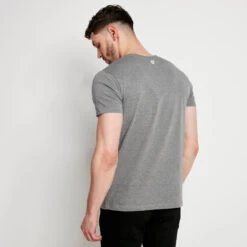 11 Degrees Core Muscle Fit T-Shirt - Charcoal Marl -11 Degrees Store 14874671 1495076550607643