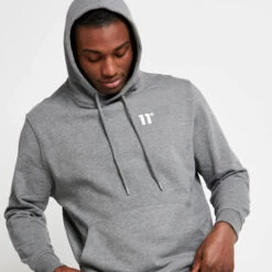 11 Degrees Core Pullover Hoodie - Charcoal Marl -11 Degrees Store 14874702 1885090599582299