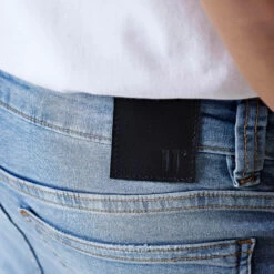 11 Degrees Sustainable Distressed Skinny Jeans - Stone Wash -11 Degrees Store 14874831 5085089205660082