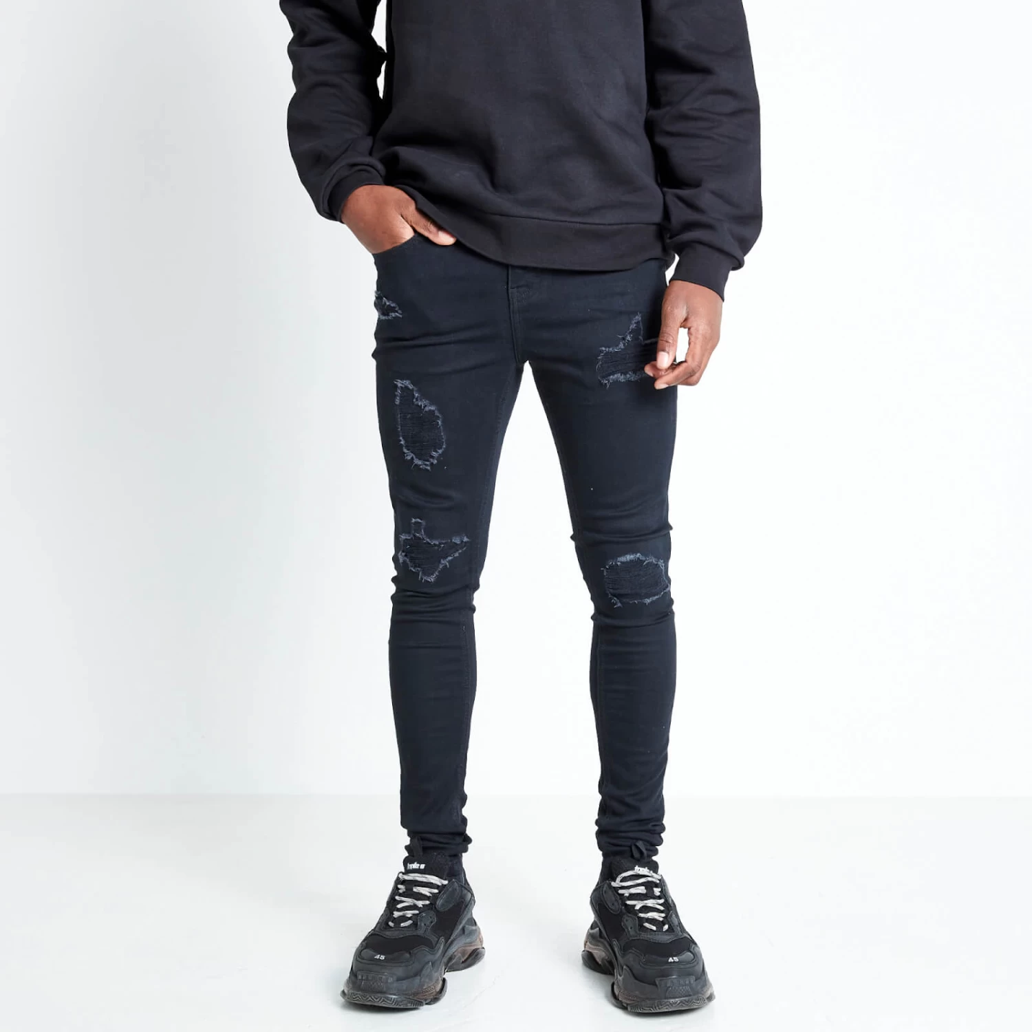 Sustainable Distressed Skinny Jean 1 Sustainable Distressed Skinny Jean