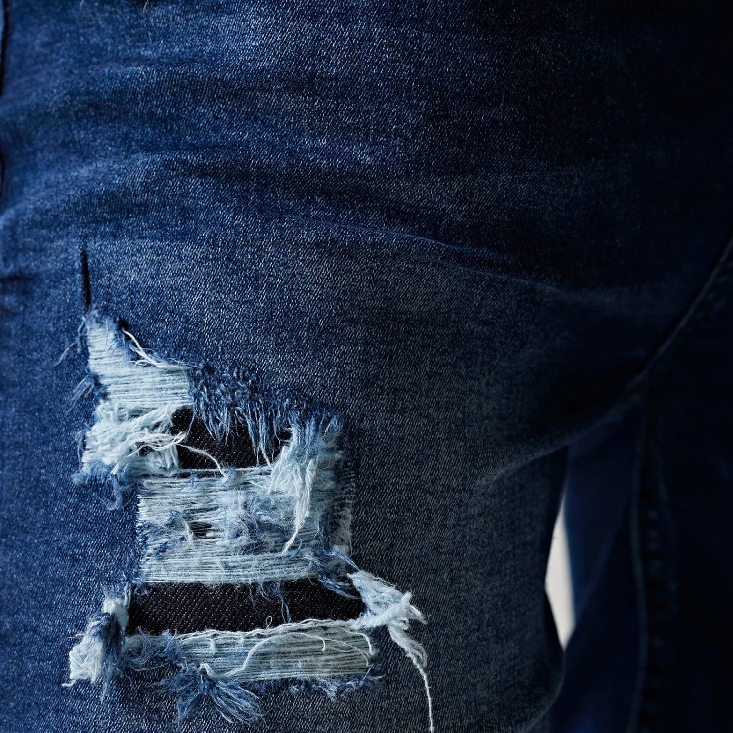 11 Degrees Sustainable Distressed Skinny Jeans - Blue Black OD 5 11 Degrees Sustainable Distressed Skinny Jeans - Blue Black OD - Image 5