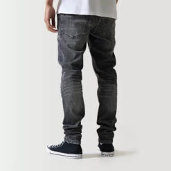 11 Degrees Sustainable Premium Ripped Jeans - Black Slub -11 Degrees Store 14874962 1805089206520374