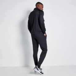 11 Degrees Embossed Print Track Pants - Black -11 Degrees Store 14875027 1555073472809675