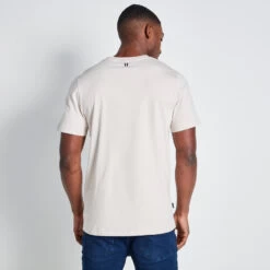 11 Degrees Cut And Sew Panelled T-Shirt - Stone / Coconut White 7 11 Degrees Cut And Sew Panelled T-Shirt - Stone / Coconut White -11 Degrees Store 14875072 6245073475181745