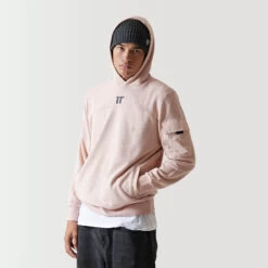 11 Degrees Woven Pocket Hoodie - Putty Pink 8 11 Degrees Woven Pocket Hoodie - Putty Pink -11 Degrees Store 14875095 9905089206674862