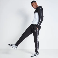 11 Degrees Double Taped Hoodie - Black / White -11 Degrees Store 14875148 1035073476843640