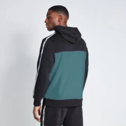 11 Degrees Double Taped Hoodie - Black / Washed Green -11 Degrees Store 14875156 2545093102154699