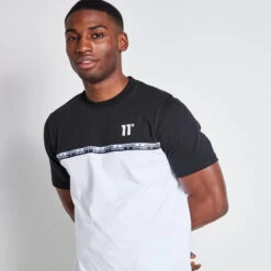 11 Degrees Double Taped T-Shirt - Black / White -11 Degrees Store 14875163 2065073477356916