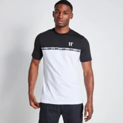 11 Degrees Double Taped T-Shirt - Black / White