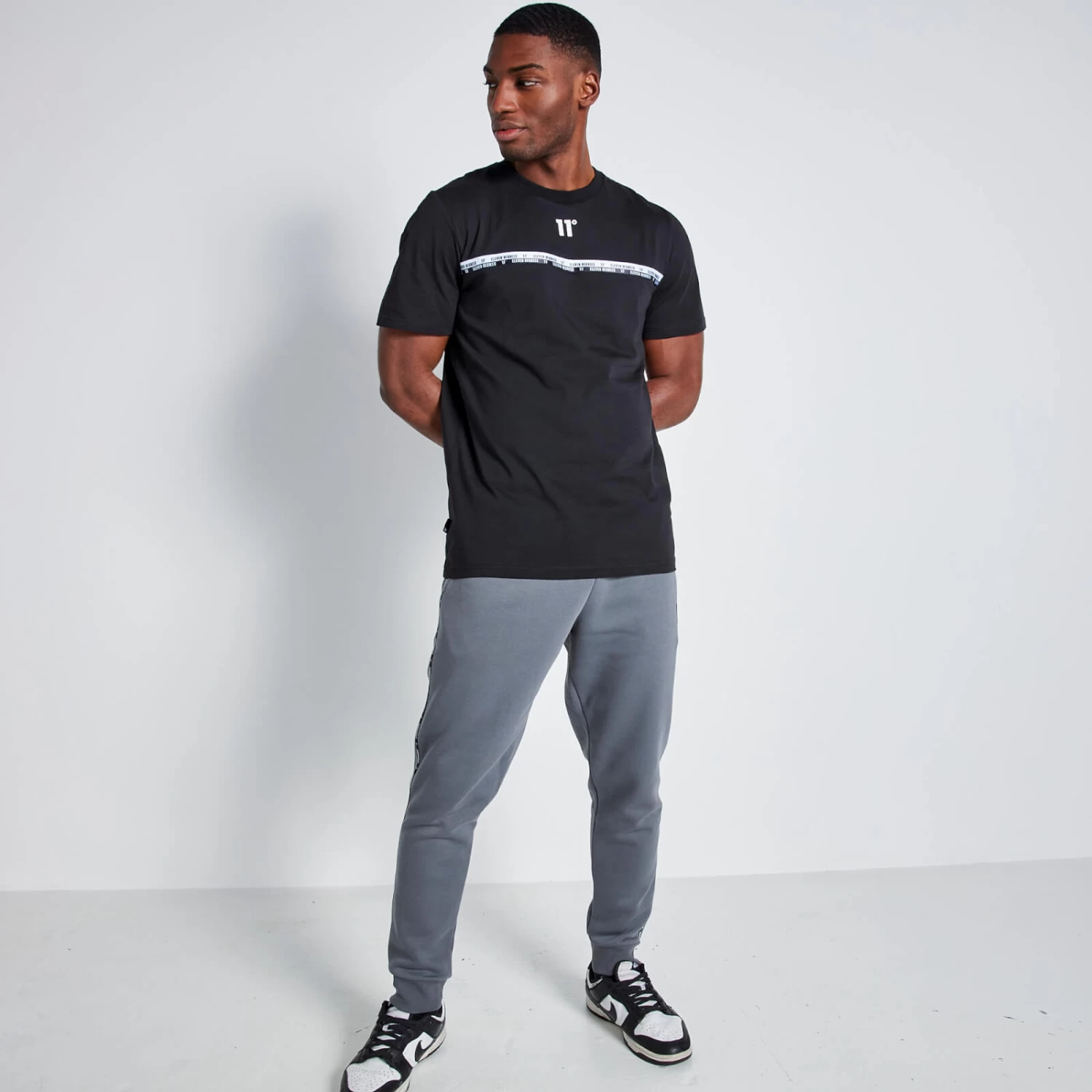 11 Degrees Chest Taped T-Shirt - Black 4 11 Degrees Chest Taped T-Shirt - Black - Image 4