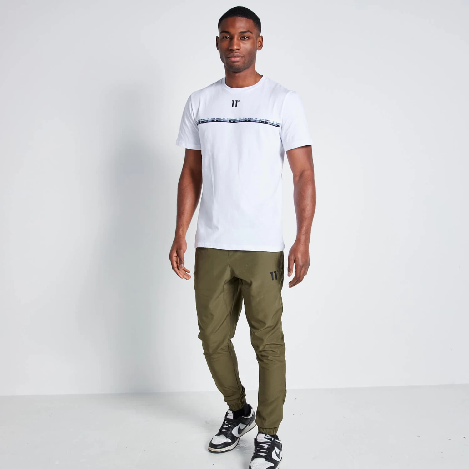 11 Degrees Chest Taped T-Shirt - White 4 11 Degrees Chest Taped T-Shirt - White - Image 4