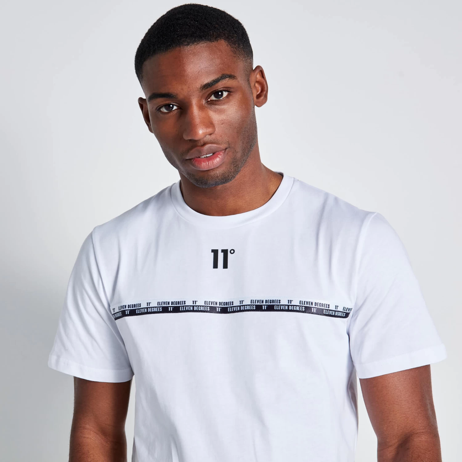 11 Degrees Chest Taped T-Shirt - White 5 11 Degrees Chest Taped T-Shirt - White - Image 5