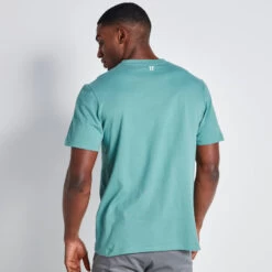 11 Degrees Chest Taped T-Shirt - Washed Green -11 Degrees Store 14875201 7065083847981103