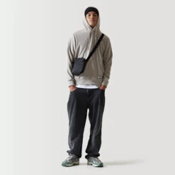 11 Degrees Tonal Embroidery Hoodie - Neutral Sage