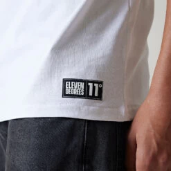 11 Degrees Tonal Embroidery Tee - White -11 Degrees Store 14875263 7285089290286569