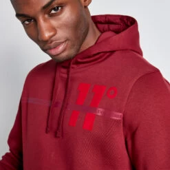 FLOCK PRINT LARGE GRAPHIC HOODIE -11 Degrees Store 14927665 1085092433537634