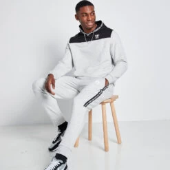 TEXT PRINT BLOCK JOGGERS -11 Degrees Store 14927745 4635092436843415