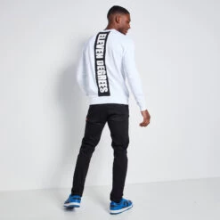 CUT & SEW PRINTED BACK GRAPHIC SWEATSHIRT -11 Degrees Store 14927809 1185092437790344