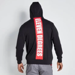 CUT & SEW PRINTED BACK GRAPHIC HOODIE