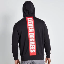 CUT & SEW PRINTED BACK GRAPHIC HOODIE -11 Degrees Store 14927825 1955092438089489