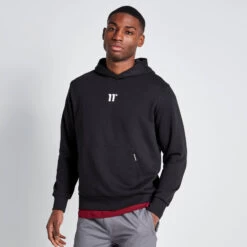 CUT & SEW PRINTED BACK GRAPHIC HOODIE -11 Degrees Store 14927825 2115092437974811