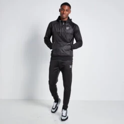 HALF ZIP PRINTED PANEL HOODIE 8 HALF ZIP PRINTED PANEL HOODIE -11 Degrees Store 14927866 1635091376760025