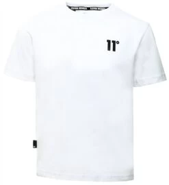 11 Degrees White Junior Core T-Shirt Small Logo