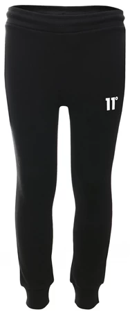 11 Degrees Black Junior Core Joggers Small Logo