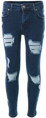 11 Degrees Denim Junior Sustainable Distressed Skinny Jeans