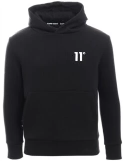11 Degrees Black Junior Core Pullover Hoodie Small Logo