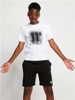 11 Degrees Black Junior Core Sweat Short -11 Degrees Store 28383 3