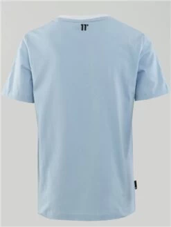 11 Degrees Powder Blue / White / Black Junior Cut And Sew Taped T-Shirt -11 Degrees Store 28385 3