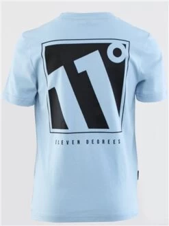 11 Degrees Powder Blue Junior Large Logo Graphic T-Shirt -11 Degrees Store 28980 3