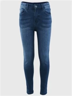 11 Degrees Mid Blue Wash Junior Sustainable Skinny Jeans
